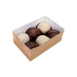 Caixa Tampa de Acetato | 6 Doces
