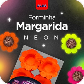 Forminha Margarida Neon
