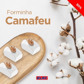 Forminha para Doces | 4 Pétalas Camafeu
