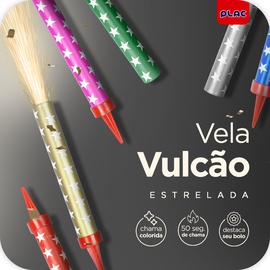 Vela Vulcão Estrelada