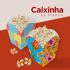 Caixinha de Pipoca | Estampadas