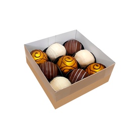 Caixa Tampa de Acetato | 9 Doces