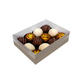 Caixa Tampa de Acetato | 12 Doces