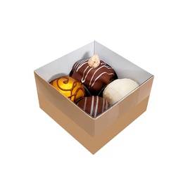 Caixa Tampa de Acetato | 4 Doces